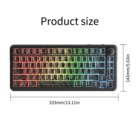 AJAZZ AK820 MAX Gaming Keyboard Backlit RGB Wired