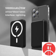 Magnetic Power Bank For Apple External Auxiliary Battery Portable Wireless Charger for iPhone MagSafe Power Bank Backup Battery