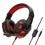 New Gaming Headset Headphones With LED Light Mic Stereo Earphones Deep Bass For PC Computer Gamer Laptop Auriculares For PS4 Xbo