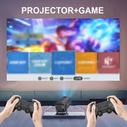 Velec Retro Video Game Projector with Built-in 20000+ Game Handheld Wireless Controller Children's Games Stick Christmas Gift