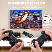 New K8 64GB 40000+ Game Stick 4K Game Player 3D HD Retro Video Game Console Wireless Controller TV 40+ Emulator For Kids Gifts