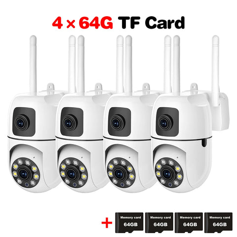 8MP Security Surveillance IP Camera Dual Lens Dual Screen WIFI Cam Outdoor Auto Tracking Two-way Audio HD Night Color Cam YI IOT