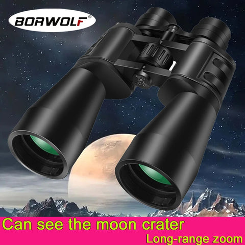 Borwolf 10-380X100  High Magnification Long Range Zoom 10-60 Times Hunting Telescope Binoculars  HD Professiona  Zoom