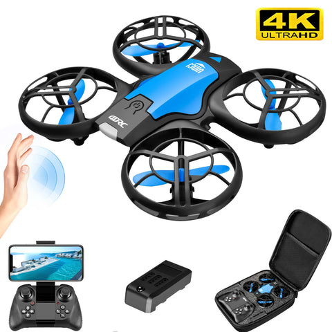 V8 New Mini Drone 4k profession HD 1080P Wide Angle Camera WiFi FPV RC Dron Height Keep Drones Helicopter Kids Toys 4DRC