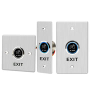 Contactless Infrared No Touch Exit Button IR Door Lock Release Switch Metal Button for Access Control System Outdoor Waterproof