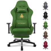 Brand Gaming Chair Luxurious Breathable Faux Suede Office Chair Gaming Chair With Footrest Chair Headrest Ergonomic Game Chair