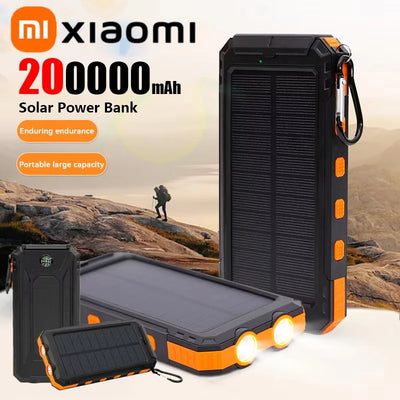 Xiaomi 50000mAh Solar Power Bank Large Capacity Fast Charge Portable USB-A USB-C External Battery For IOS Android Samsung Hot