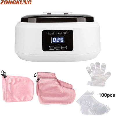 Hands and Feet Mask Warmer Paraffin Wax Bath Heater Machine Moisturizing Hydrating Kit Hand Waxing Spa Smooth and Soft Skin Care