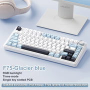 AULA F75 2.4G Wireless/Bluetooth/Wired Gaming Mechanical Keyboard RGB Customized 75% Layout OEM Profile Gasket Structure