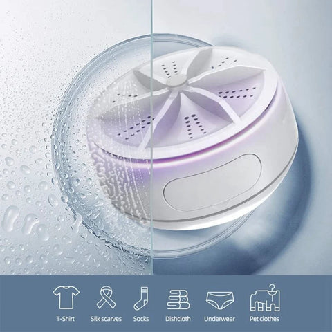 Portable Ultrasonic Mini Washing Machine for Camping/Home/Travel/Apartments/Dorms, Personal Cleaning Machine