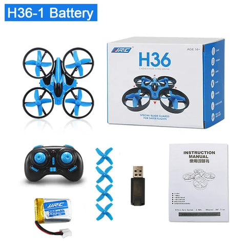 H36 Mini Drone 6-Axis with 3Battery Headless FPV Drones Pocket Remote Control Helicopter Plane RC Dron Quadcopter Gift for Kids