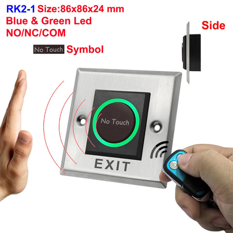 DC12V 24V Touchless Open Electronic Lock Release Switch IR Contactless Infrared No Touch Exit Button for Access Control System