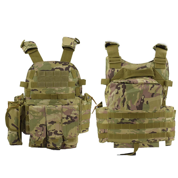 Outdoor Army Hunting Airgun Sports Protective Vest 6094 Combat Molle Vest Army Combat Training Bulletproof Vest