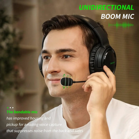 BINNUNE BG02 Gaming Headset with Mic for Xbox Series X|S Xbox One PS4 PS5 PC Switch, Wired Gamer Headphones