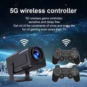 Velec Retro Video Game Projector with Built-in 20000+ Game Handheld Wireless Controller Children's Games Stick Christmas Gift