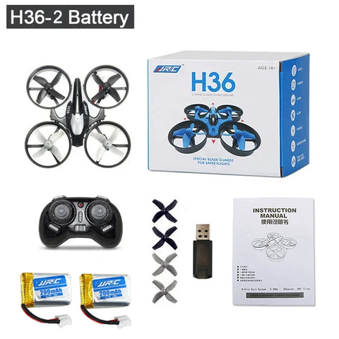 H36 Mini Drone 6-Axis with 3Battery Headless FPV Drones Pocket Remote Control Helicopter Plane RC Dron Quadcopter Gift for Kids