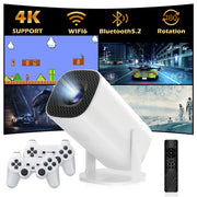 Android 11 Game Projector P30MAX Retro Video Game Consoles Dual WIFI BT5.4 1280*720P Home Cinema Outdoor Portable Projector