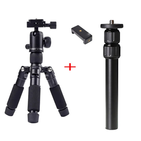 FM5S Portable Tripode Lightweight Travel Stand Tabletop Video Mini Tripod with 360 Degree Ball Head for Camera DSLR SLR