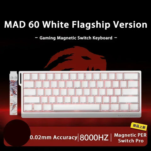 MADLIONS MAD 60/68 HE Mechanical Keyboard Magnetic Switch Rapid Trigger 8K RGB Gaming Keyboard Valorant Gamer PC Accessories