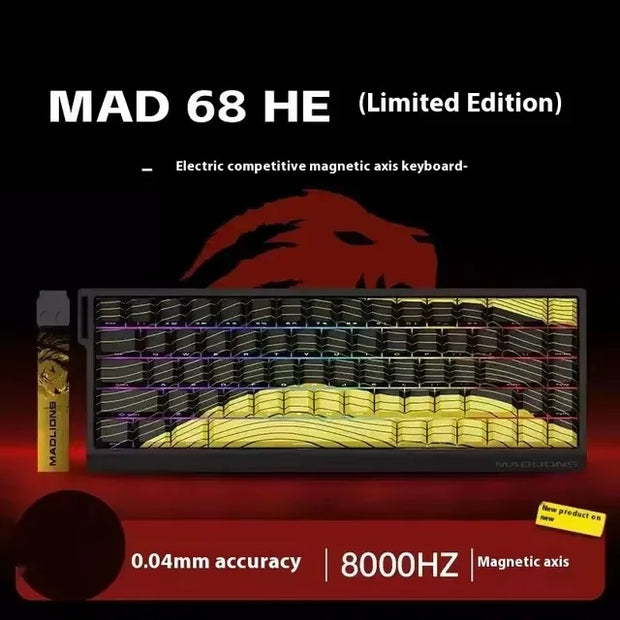 FGG Madlions Mad 60/68 Mechanical Keyboard HE Magnetic Switch 61/68 Keys Gaming RGB Wired E-sports Hot Swappable Customized