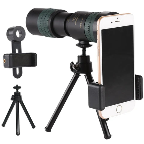 10-300X Zoom High Definition Powerful Binocular Telescope Remote Portable High Quality Professional Hunting Monocular Telescope