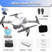 New E88 Pro RC Drone 4K Professinal With 1080P Wide Angle Dual HD Camera Foldable RC Helicopter WIFI FPV Height Hold Apron Sell