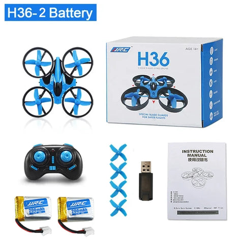 H36 Mini Drone 6-Axis with 3Battery Headless FPV Drones Pocket Remote Control Helicopter Plane RC Dron Quadcopter Gift for Kids