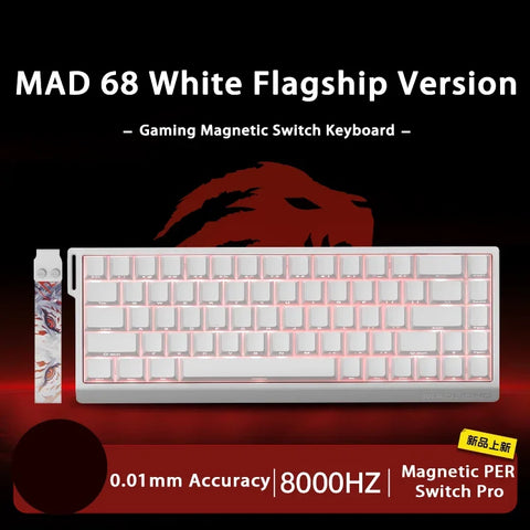 MADLIONS MAD 60/68HE Mechanical Keyboard Magnetic Switch Rapid Trigger 8K RGB Gaming Keyboard Valorant Gamer Accessories Gifts