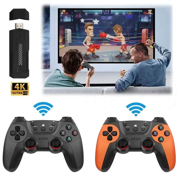 X2 Ultra Video Game Stick Console Or ONLY 64G Retro Games Christmas Gift 2.4G Double Wireless Controller 4K HD30000 Games