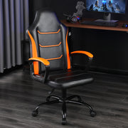 Ergonomic Computer Gaming Chair, Home Office Chair with PU Leather Lumbar Support, Height Adjustable Video Game Chair