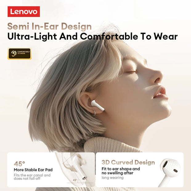 New Lenovo LP2 Pro TWS Bluetooth V5.4 Wireless Earphones 24H Long Battery life Gaming Headset Sport HIFI Stereo Sound Headphones