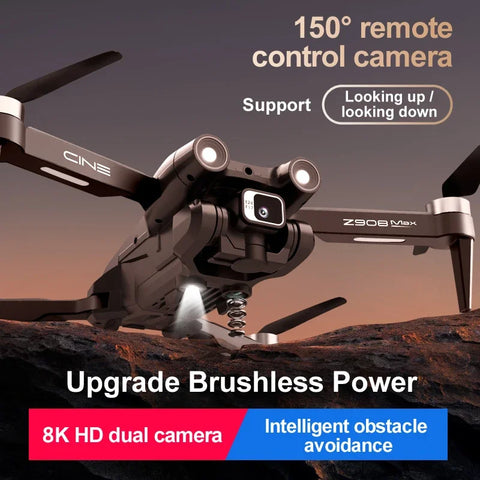 Xiaomi Z908Pro Max Drone Professional Dual Camera HD 8K Brushless Motor GPS FPV Obstacle Avoidance Folding Quadcopter UVA 10000M