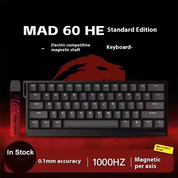 FGG Madlions Mad60 HE Mad68 Pro HE E-sports Magnetic Switch Mechanical Keyboard RGB Wired Hot Swap 8K Customized Gaming Keyboard