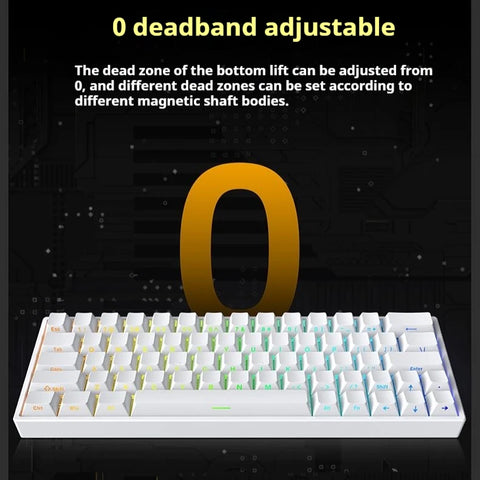 IROK ND63 Pro Customized Magnetic Switch Gaming Keyboard 8K Hot Swappable Polling Rate 0.3ms Latency 0.02mm RT KME SOCD DKS ST