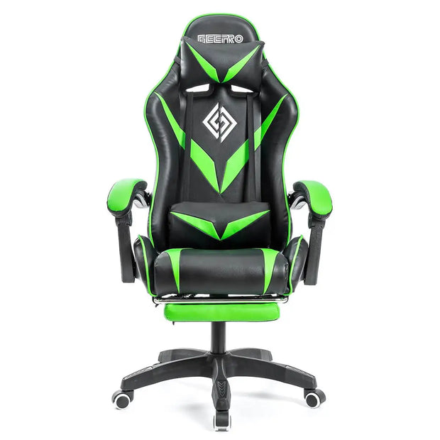 Ergonomic Gaming Chair with Massage and Footrest Massage Lumbar Support High Back ,E-Sports Gamer Chair