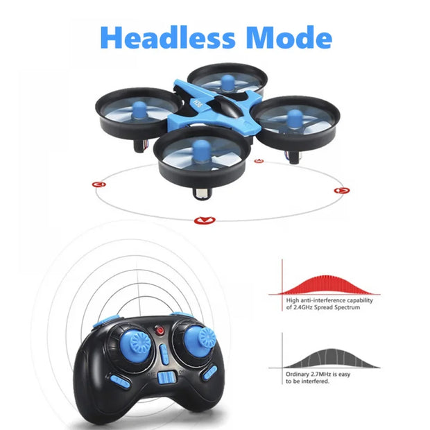 H36 Mini Drone 6-Axis with 3Battery Headless FPV Drones Pocket Remote Control Helicopter Plane RC Dron Quadcopter Gift for Kids