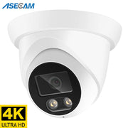 New 4K 8MP IP Camera Audio Outdoor POE H.265 Onvif Wide Angle 2.8mm AI Color Night Vision Home CCTV Video Surveillance Security