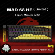 MADLIONS Mad 60he Mad60HE Mad 68HE Mechanical Keyboard Magnetic Switch Wired Hot Swap 8K Polling Rate Customized Gaming keyboard