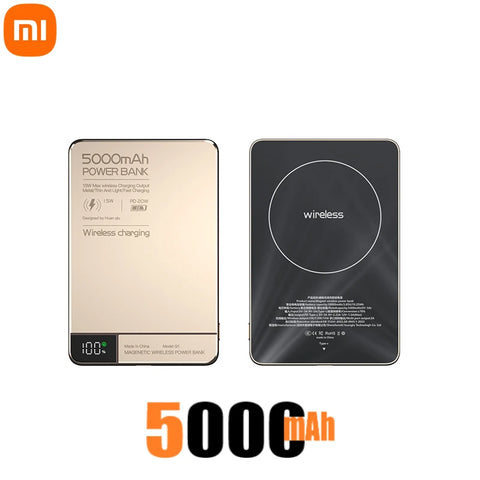 Xiaomi Super Thin Magnetic Power Bank 20W Fast Charging PowerBank Portable External Battery For MagSafe IOS Android 2025 New