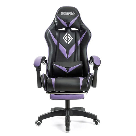 Ergonomic Gaming Chair with Massage and Footrest Massage Lumbar Support High Back ,E-Sports Gamer Chair