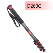 D260C/370C Professional Camera Monopod Carbon Fiber Portable Video Stand for Digital DSLR Camera Video Camcorder Load 10/12kg