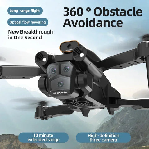 M4 Drone 8K Professional Wide Angle Triple HD Camera Foldable Helicopter Obstacle Avoidance Height Helicopters 3000M Drone Gifts