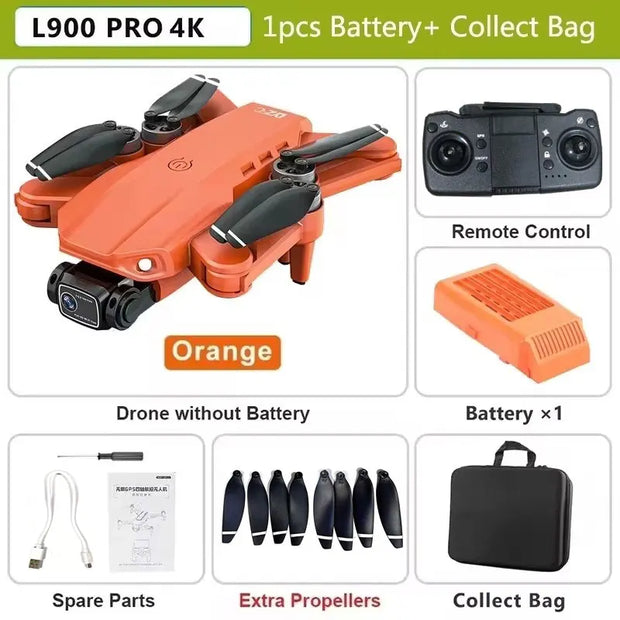 L900 Pro SE MAX GPS Drone 4K Professional Dual HD Camera 5G WIFI 360° Obstacle Avoidance Brushless Motor Rc FPV Quadcopter Dron