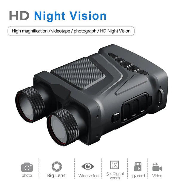 5X Zoom Digital Infrared Night Vision Binocular Telescope for Hunting Camping Professional 1080P 300M Night Vision Device