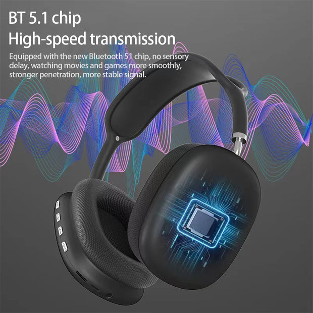 P9 Wireless Bluetooth Headset Outdoor Sports Gaming Wireless Headphones with Mic Noise Cancelling Earbuds Bluetooth Earphones