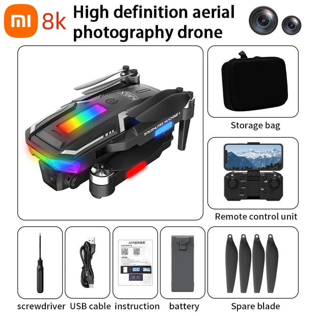 XIAOMI A11 Max Drone 8k Professional Hd Aerial Photography 5g Gps Omnidirectional Obstacle Avoidance Brushless Motor Quadcopter