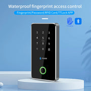 TTLOCK App Smart Lock Access Control Keypad Metal Reader Outdoor Fingerprint NFC Bluetooth Rfid Passcode Card Ip67 Waterproof