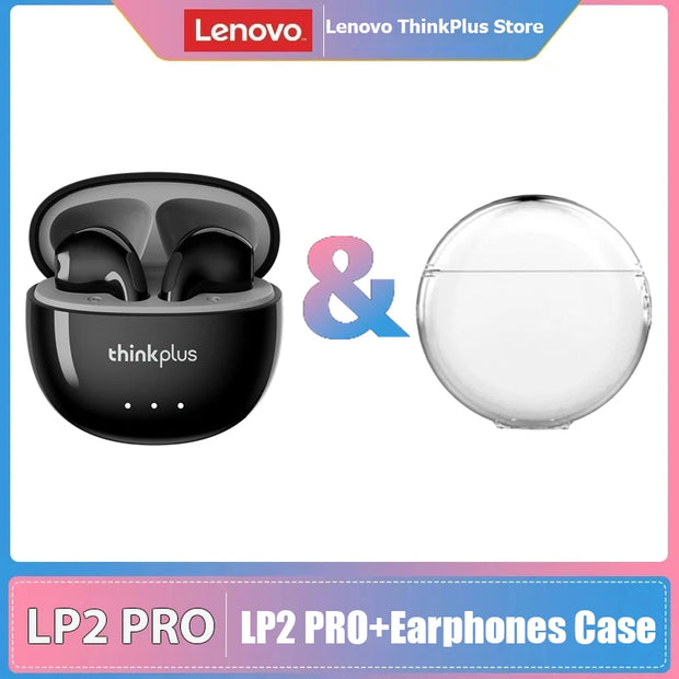 New Lenovo LP2 Pro TWS Bluetooth V5.4 Wireless Earphones 24H Long Battery life Gaming Headset Sport HIFI Stereo Sound Headphones