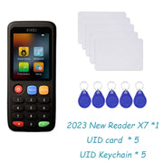 New Rfid Smart Card Reader X7 125khz Badge Copier 13.56mhz Nfc Decoder Duplicator Ic Id Chip Tag Clone Ntag213 215 Key Writer