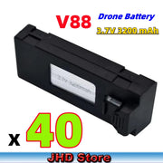 JHD V88 3.7V 3200mAh LiPo Battery Drone Backup V88 Battery For V88/P15 Mini Drone Battery RC Parts